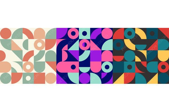 Download Set of Geometric Minimal Pattern - Premium Resources