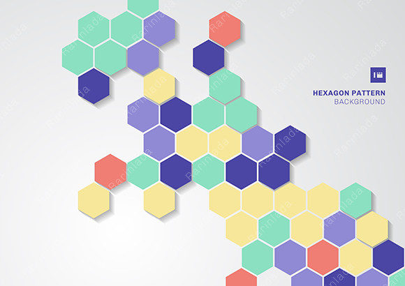 Download Abstract Hexagons Shape Minimal Pattern - Premium Bundle