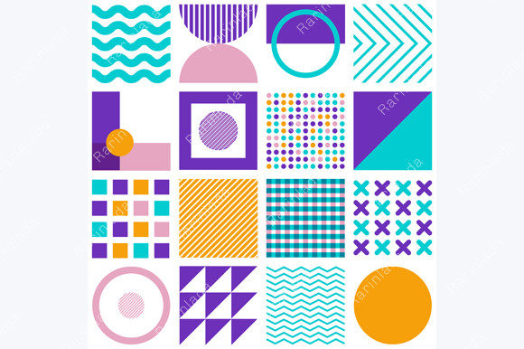 Download Geometric Simple Shapes Minimal Pattern - Premium Bundle