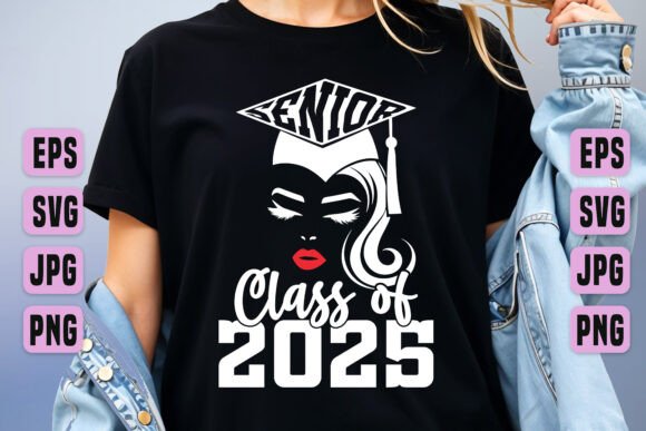 Download Senior 2025 Funny Quote Typography PNG - Premium Resources