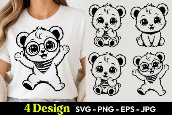 Download Kawaii Panda Cartoon SVG PNG - Kawaii Collection